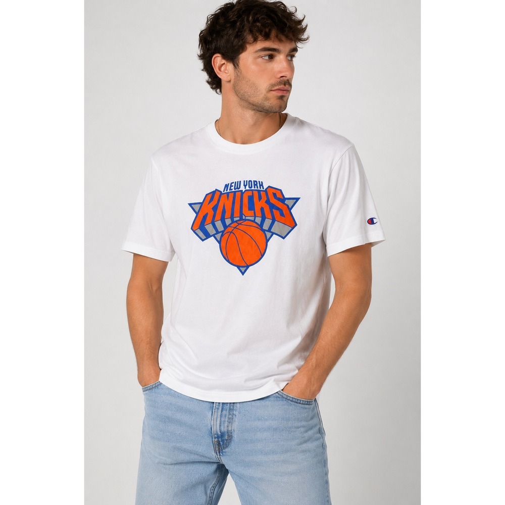 Champion‎ New York Knicks 2026 NBA Champions White Graphic T-Shirt Men's XL NYK